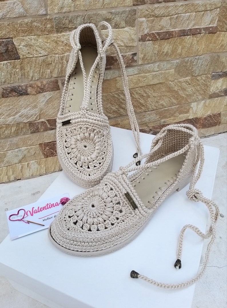 Sandalen, häkeln Sandalen, handgemachte Schuhe, häkeln, Schuhe, handgemachte Schuhe Frauen, Schuhe für Frauen, Frauenschuhe, Geschenk für Frauen, Sommer, Frauen Bild 4