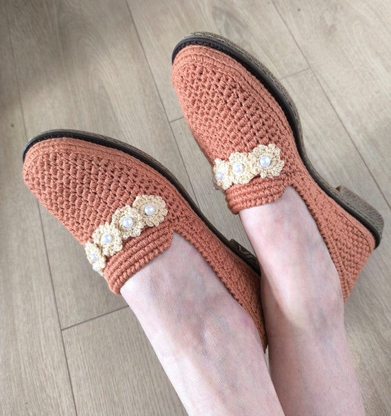 Handmade Crochet Cotton Shoes – Unique Summer Comfort and Style –  Tropocrochetshoes, Custom Women's Shoes, Crochet Women's GIFT - Etsy