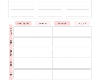Weekly meal planner