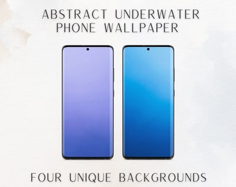 Fondo de pantalla abstracto submarino para teléfono: Pantallas de bloqueo con degradado (Descarga digital)