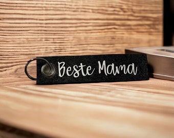 Felt keychain | printed | Mother's Day | gift for mom