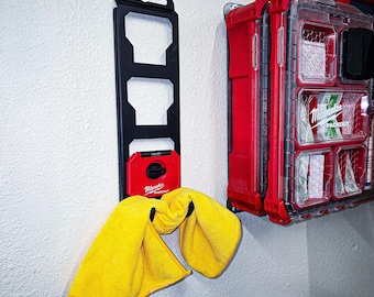 Milwaukee Packout Accessory Mount, All Metal, Wall Door Toolbox Holder