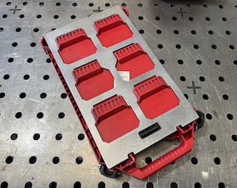 Weld-On Mount for Milwaukee Packout Half Width Toolbox 10 Ga Steel, for SxS, ATVs, Rolling Carts, Work Trucks, Vans