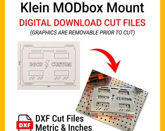 DXF File for Klein ModBox Wall Mount Digital Download, for Trucks, ATVs, Garage Storage