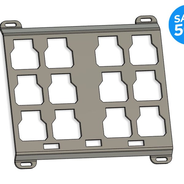 DXF FILE ONLY! Milwaukee Dual Packout Dxf File Inches and Metric