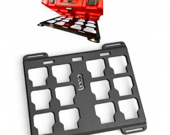 Heavy Duty 10ga Steel Mounting Plate for Milwaukee Packout, Low-Profile Organization USA MADE