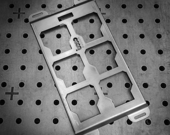 Milwaukee Packout Mount, Half Width, 10ga Heavy Duty Steel, Low Profile, Wall or Floor Mounting in Trucks, Trailers, ATVs, Garages