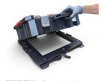 Bauer Modular Packout Mount, All Metal, USA Made, Locking Security for SxS, ATVs, Work Vehicles, Van Truck Trailer & Off-Roading