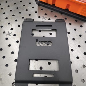 Klein MODbox System Half Size Mounting Plate, 10 Ga Steel, Heavy Duty, 16" hole spacing, wall or floor mount
