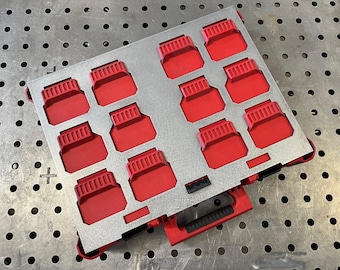Weld-On Mount for Milwaukee Packout Full Width Toolbox 10 Ga Steel, for SxS, ATVs, Rolling Carts, Work Trucks, Vans