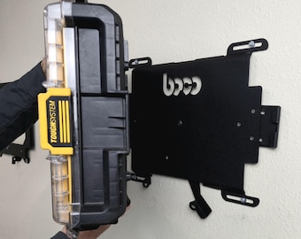 DEWALT ToughSystem Mount, Locking,  Heavy Duty 10-ga Steel, for work trucks, vans, off-road atvs & sxs, All Steel Construction