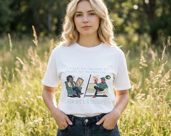 Therapist Portfolio Humor T-Shirt, Stock Market Investor Joke Tee