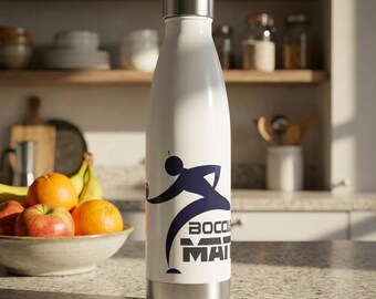 Bocciaman Logo 20oz Insulated Bottle | Stainless Steel Water Thermos