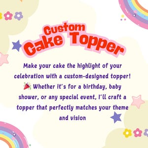 Custom 3D Cake Topper: Personalized Party Decor