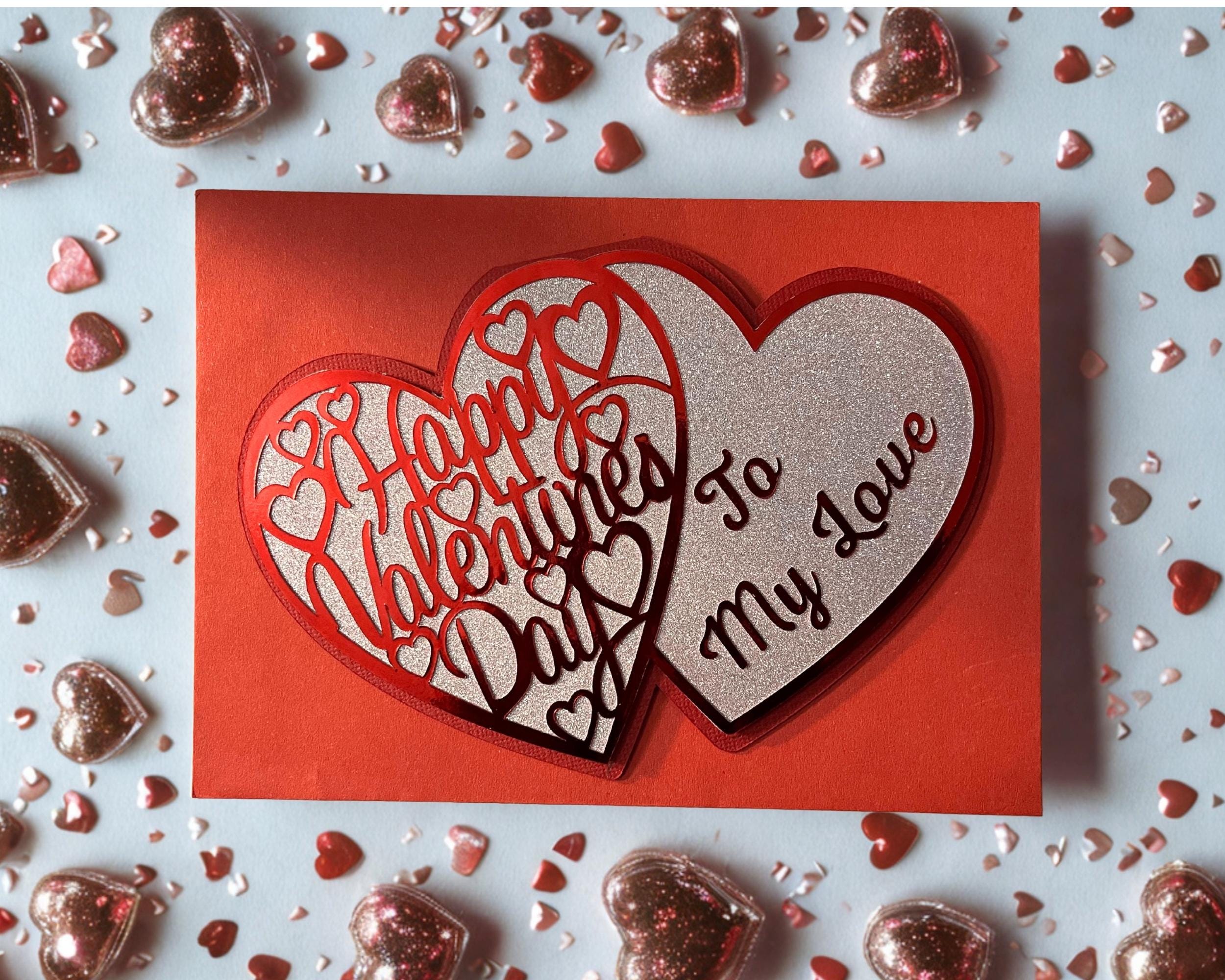 Personalized Valentine’s Day Card | 3D Heart-shaped Handmade Romantic ...