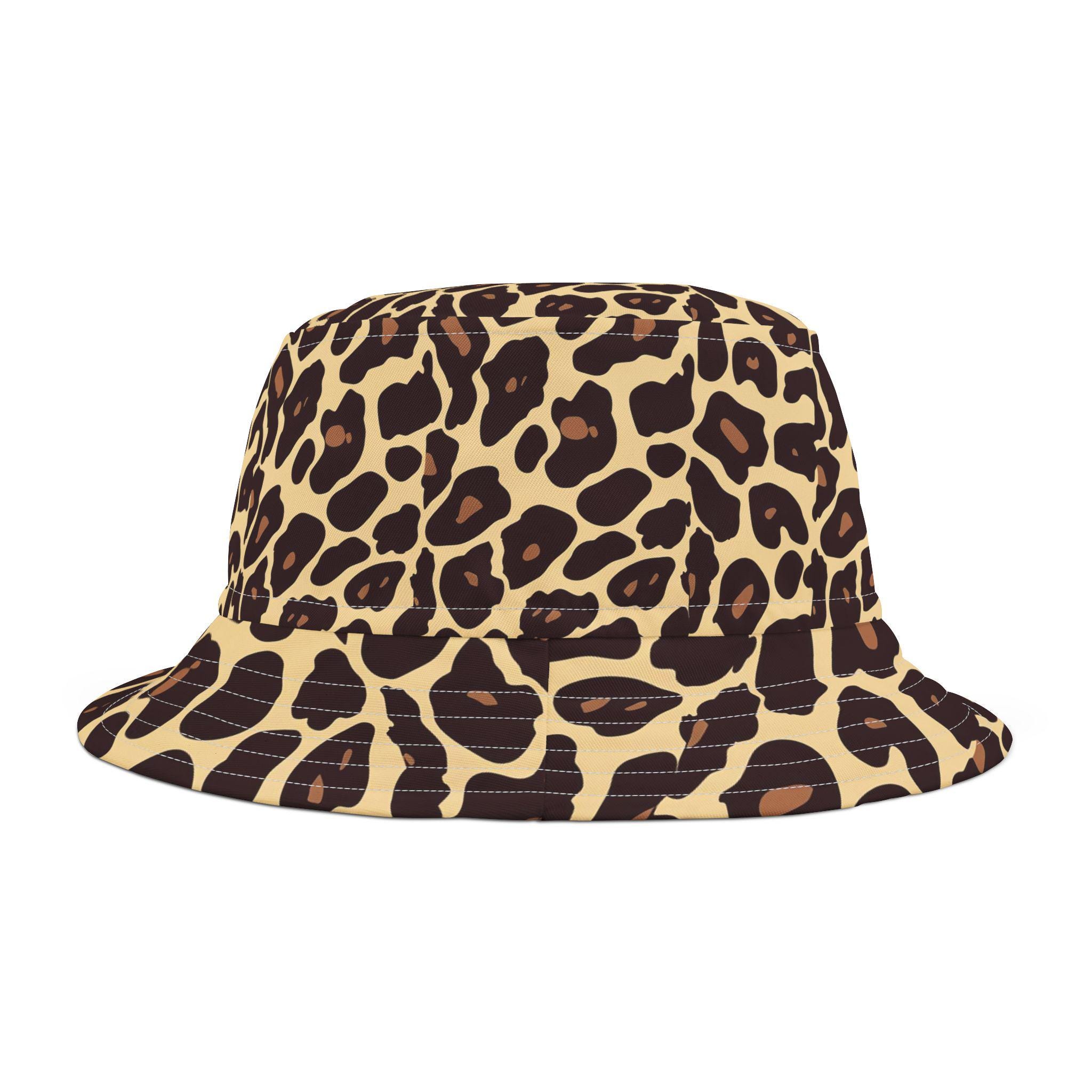 帽子 tao COMME des GARCONS Leopard Bucket Hat Leopard Print Bucket Hat, Unisex, Trendy Hat, Unique Fashion