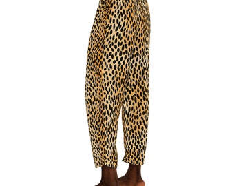 Men's Leopard Pattern Pajama Pants Jungle Wild