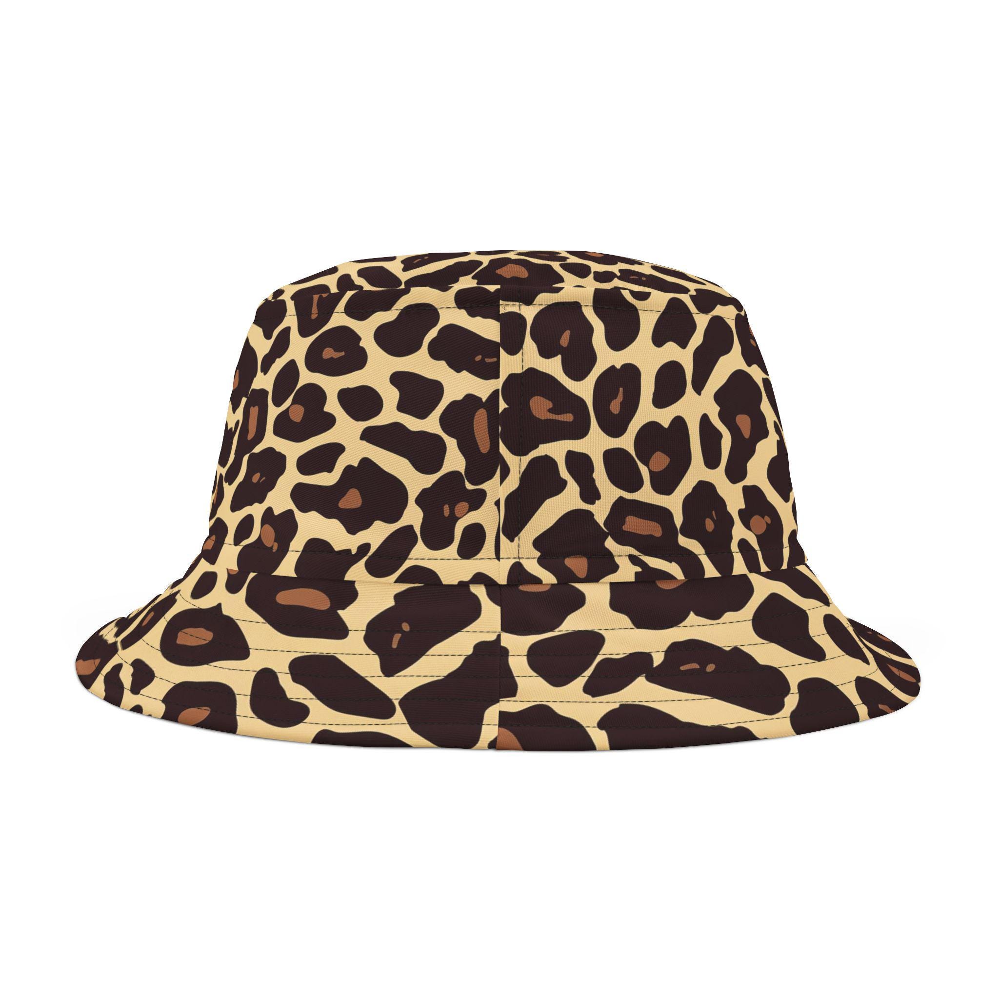 Leopard Print Bucket Hat, Unisex, Trendy Hat, Unique Fashion