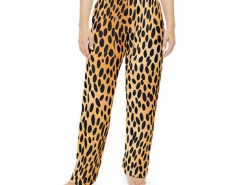 Pantaloni pigiama da donna con motivo leopardato Jungle Wild