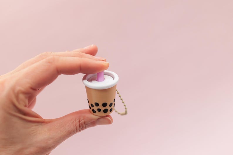 Cute Boba Fidget Clicker Keychain, 3D Printed Clicky Fidgets With ...