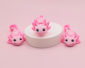 Pink Axolotl Fidget, 3D Printed Articulated Axolotl, Fun Little Axolotl Collectible, Cute Axolotl Party Favors, Fun Gift for Animal Lovers