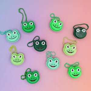 Cute Frog Fidget Clickers, Super Clicky 3D Printed Fidgets with Keyboard Switches, Fun Frog Fidget Gift, Unique Froggy Party Favors