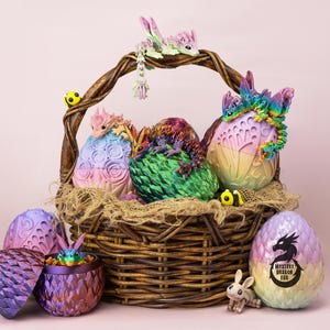 Dragon Surprise Eggs, Fidgets Gift Set, Ready-to-Ship Baby Dragon Eggs, 3D Printed Fidgets Bundle, Cute Fidgets Gift, Dragon Fidgets