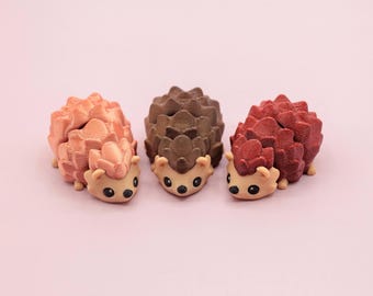 Little 3D Printed Articulating Hedgehog Fidget, Cute Hedgehog Gift, Small Hedgehog Figurine Decoration, Fun Fidgets and Unique Party Favors