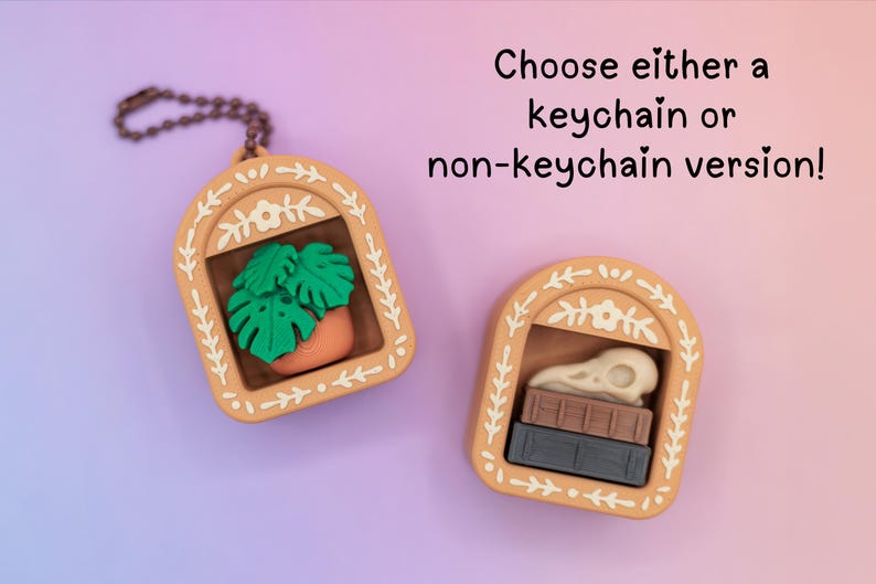 Nook Key Chain Mini Book Nook Fidget Clicker | 3D Printed Clicky Bookshelf Keychain ...