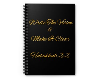 Write the Vision & Make it Clear Spiral Notebook - Ruled Line