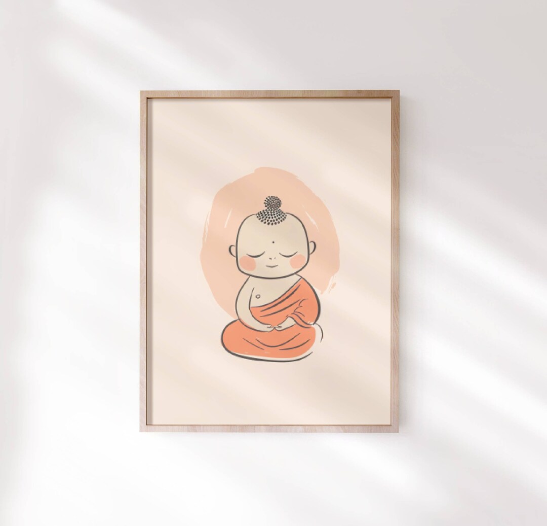 Meditating Baby Buddha Decor
