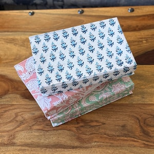 Blockprint Cotton on Cardboard Gift Box | Keepsake Box