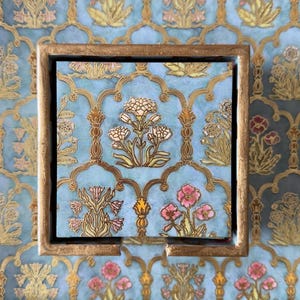 Set de 6 dessous de verre de luxe avec étui : dessous de verre résistants aux rayures