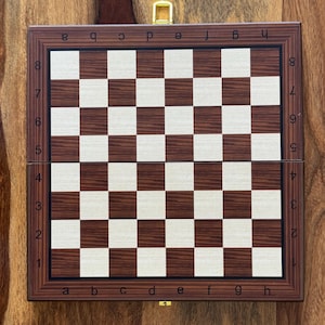 Folding Travel Wood Chess set, Magnetic