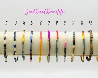 Rocailles Perlen Armbänder: Miyuki Perlen, Stretch, Stapel Armbänder