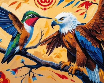 Eagle and Hummingbird