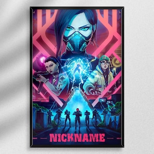 Customized Valorant Agent Poster,Valorant Game Poster,Reyna,Jett,Killjoy,Valorant art,Viper,Raze,Yours,Home Decor,Game Prints, Cypher, Tejo