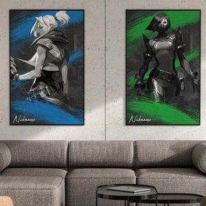 Valorant custom poster, Valorant Personalized, Valorant Fade poster, Reyna, Jett, Killjoy, Valorant art, Viper, Raze, Gaming poster, Tejo