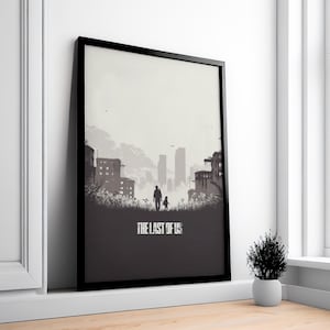 The Last of Us Game Poster, Full Page, minimalist, AI home decor, gaming print, wall art, video game print, computer game art, gamer gift