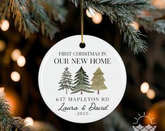 First Home Ornament, Our First Home Christmas Ornament, New Home Gift, First House Ornament, Realtor Closing Gift
