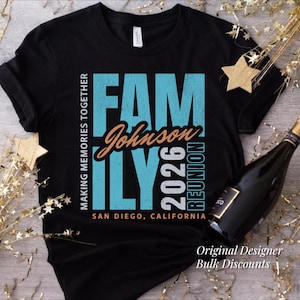 Family Reunion Shirts 2026 Custom Family Reunion Shirt Matching Family Reunion Tshirts image 1