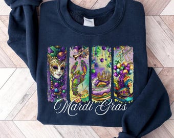 Mardi Gras Sweatshirt Mardi Gras Shirt Women Fleur De Lis Shirt Mardi Gras Shirts Mardi Gras Clothing Louisiana Sweatshirt Mardi Gras TShirt