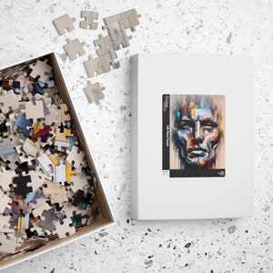 Abstract Essence Portrait - Distorted Face Art Jigsaw Puzzle, Modern Art Puzzle, Unique Abstract Jigsaw, (110, 252, 520, 1014 - piece)