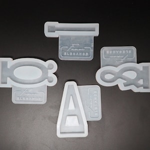 Silikon Gießformen Großbuchstaben Alphabet Kit passend für Teelicht -und Kerzenhalter