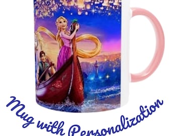 Rapunzel Ceramic Mug Adventures on the High Seas Rapunzel and Flynn Gift For Kids Mug For Girls Disney Mug Princess Gift Princess Mug