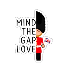 Royal Guard Sticker London Pride sticker Britse vlag en Beefeater Guard reizen laptop sticker UK souvenir embleem Mind the Gap sticker