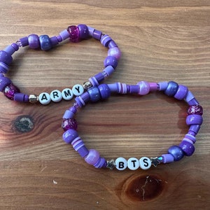 BTS Army bracelet | Custom | Stretch bracelet