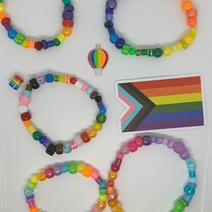 QUEER ARTIST - Pride Flag Bracelets - Rainbow, Lesbian, Trans, Bisexual, Asexual, etc.