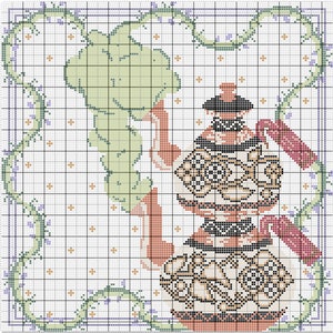 Teapot Whimsy Cross Stitch Pattern