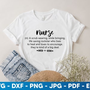 Nurse Definition SVG, Cut File, Nurse Svg, Nurse Life Shirt, Nurse Gift, Gift For Nurse, Nurse Week, Nursing School, Registered Nurse Files